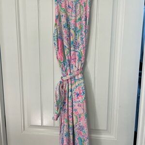 Lily Pulitzer Colorful Floral Maxi Dress
with tie